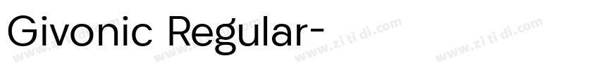 Givonic Regular字体转换
